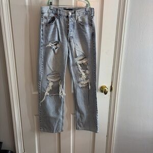 Aeropostale Light Blue Distressed Jeans